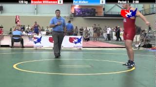 University Natls FS 120 kg Brandon Williamson vs Pat Walker [upl. by Nuahs203]