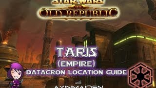 SWTOR  Taris Empire Datacron Location Guide [upl. by Maryly462]