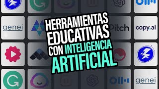 10 Herramientas INCREÍBLES con INTELIGENCIA ARTIFICIAL para educación [upl. by Travus]