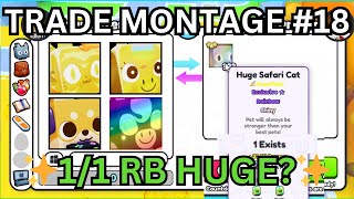 Trading Montage 18 ✨11 RB SHINY SAFARI CAT✨ Pet Simulator 99  Roblox [upl. by Aicatan513]