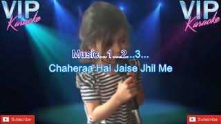 Chaudhvin Ka Chand Ho Karaoke Song With Scrolling Lyrics [upl. by Oned454]