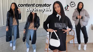 REALISTIC day in my life as a small InFlUencEr  brand deals amp content days  Antoinette Victoria [upl. by Ahsinrats]