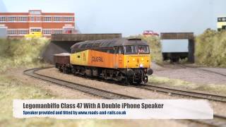 Double iPhone Speaker Fitted To A Bachmann Class 47 [upl. by Anaoj852]