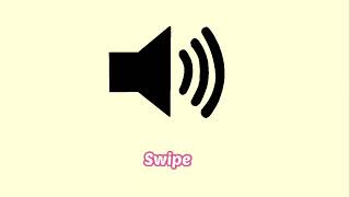 Swipe Swoosh Transition Sound Effect Part 2 [upl. by Ahseinad]