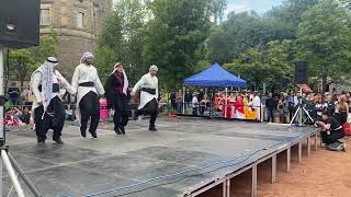 Ana Dammi Falastini Dabke Dance Routine Edinburgh Festival Carnival 16th July 2023 14301700 [upl. by Vrablik]