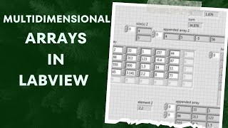 LabVIEW Tutorial  Multidimensional Arrays in LabVIEW [upl. by Lamberto]