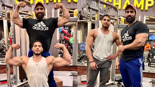 Maine Kyu Support Ni Kiya Pankaj Bhai Ko🤔 Shoulder Workout 💪 Nitin Chandila [upl. by Lusty570]