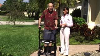 U STEP A WALKER DESIGNED FOR PARKINSONS PATIENTS [upl. by Ylrac]