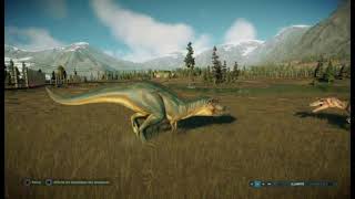 Albertosaurus Vs Qianzhousaurus  Jurassic World Evolution 2  Ps4 [upl. by Warila]