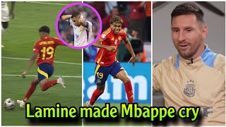 A surprising comment from Messi on Lamine Yamals goal against France and Mbappes collapse [upl. by Wheeler699]