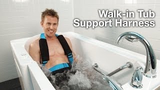 Walkin Tub Support Harness for Bathing Safety  Bliss Tubs [upl. by Nwahsram]