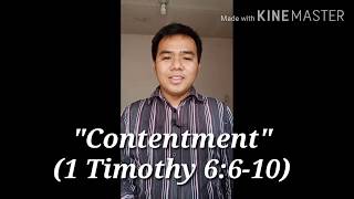 quotContentmentquot 1 Timothy 6610 [upl. by Hinkel]