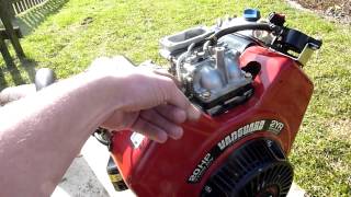 BriggsampStratton Vanguard 570ccm 20HP V Twin Race Kart Racing Mower engine [upl. by Aicemaj]