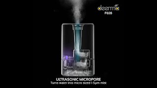 Deerma F628 Humidifier with NanoG Ultra MicroPore Technology  convert liquid water into micro size [upl. by Kwok]