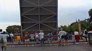 Epcot Disney Fireworks Barges Pass Under Bridge 2003 [upl. by Jonny848]