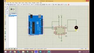 How to simulate DC motor with motor driver in proteus  Arduino [upl. by Awram]