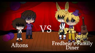 FNaF Aftons vs Fredbears Family Diner  Gacha Life  Singing battle  10k special [upl. by Zimmer]