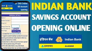 Indian Bank Savings Account Opening Online in Tamil  How to apply online Indian Bank saving account [upl. by Aloel]