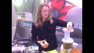 omega juicers at the health expo east in boston MA [upl. by Cleary]