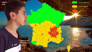 Météo France  Communiqué spéciale  Canicule en vallée du Rhône  Dimanche 27 Août [upl. by Yhtir]