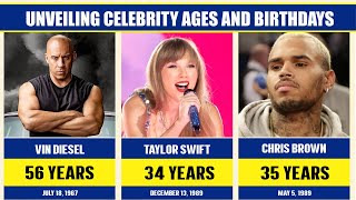 CELEBRITY BIRTHDAYS amp AGES REVEALED 2024 [upl. by Goodden187]