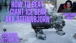 How to Beat SteinnbjornGiant Ice Bear Fastest Way to Kill Method VeryHard Assassin Creed Valhalla [upl. by Nohshan688]