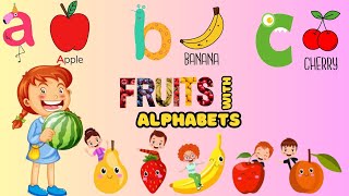 ABC Learning for Toddlers  Learn Fruits with Alphabets  ABC Song CoComelonChuChuTVPinkfong [upl. by Aimo]