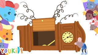 Hickory Dickory Dock  YouKids Nursery Rhymes [upl. by Dacia]