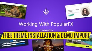 How to Install amp Demo Import PopularFX Theme Pagelayer 2023 [upl. by Tarrsus]