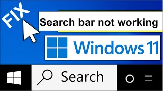 how do i fix search bar not working in windows 11  How to Fix Search Bar Not Working in Windows 11 [upl. by Kamat142]