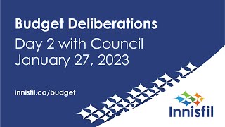 Innisfil Council Budget Presentations Day 2 [upl. by Llerat]