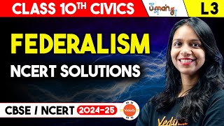 Federalism Class 10 NCERT Solutions  CBSE Class 10 Political Science Civics Chapter 2 [upl. by Eirdua80]