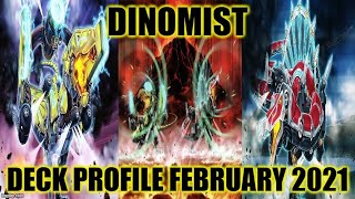 DINOMIST DECK PROFILE FEBRUARY 2021 YUGIOH [upl. by Hcaz]