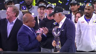 Super Bowl LVI Trophy Presentation for Los Angeles Rams [upl. by Belcher]