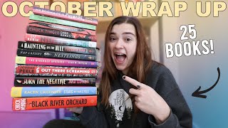 I read 25 books in October and had so many five stars 👻🎃🧛🏻‍♂️  October Wrap Up [upl. by Boothman]