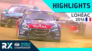 Rallycross Highlights 2016  World RX of Lohéac in France Sébastien Loeb in rallycross final [upl. by Virgilio640]