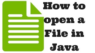 How to open a File in Java [upl. by Purse]