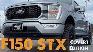 Ford F150 STX Covert Edition Leveled on 34s 2021 Iconic Silver Value Packed 4x4 Custom [upl. by Moser]