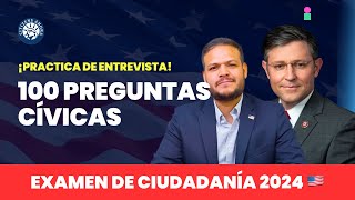 Practica de las 100 preguntas cívicas  Ciudadanía americana [upl. by Fiertz]