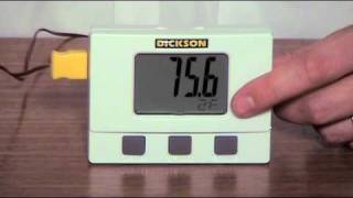 Basic Setup  Dickson VFC 320325 Temperature Data Logger [upl. by Tades497]