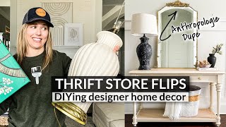 DIY Home Decor Thrift Flips  Anthropologie Inspired Mirror [upl. by Cicenia]