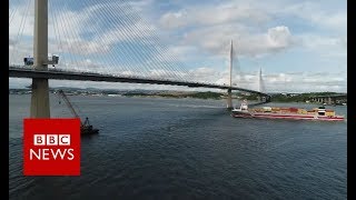 Queensferry Crossing The UKs tallest bridge  BBC News [upl. by Cam]