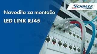 Navodila za montažo LED LINK RJ45 konektor  Schrack Technik [upl. by Fennessy]