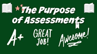 Purpose of Assessments The Why [upl. by Evilc180]