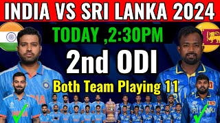 IND vs SL 2nd ODI Match 2024  India vs Sri Lanka 2nd ODI Playing 11  SL Playing 11 2024 vs IND [upl. by Assilym241]