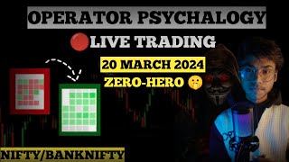 Live Trading Banknifty amp Nifty  20 MARCH  MrStarSahil trading nifty50 banknifty [upl. by Oguh]