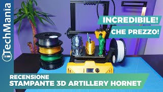 La MIGLIORE STAMPANTE 3D ECONOMICA per iniziare 🤗 Artillery Hornet  Recensione [upl. by Anela]