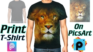 PicsArt  Print Any Thing On TShirt PicsArt Tutorial [upl. by Drareg]