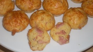 Mini cake salé au jambon et fromage  Recette spécial apéro [upl. by Lala]