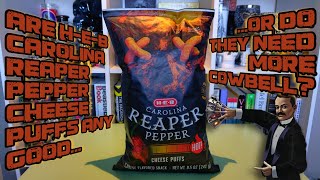 Is It Any Good  HEB Carolina Reaper Pepper Cheese Puffs Review CarolinaReaper [upl. by Eninaej]